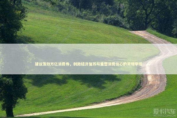 建议发放万亿消费券，刺激经济复苏与重塑消费信心的关键举措