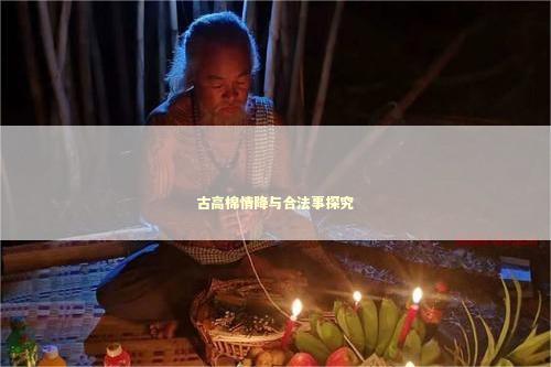 古高棉情降与合法事探究