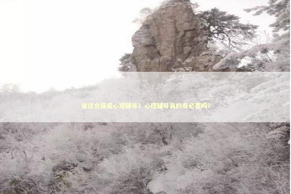 谁适合接受心理辅导？心理辅导真的有必要吗？