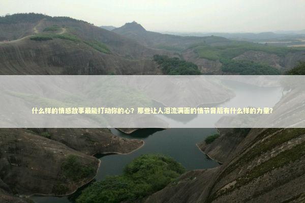 什么样的情感故事最能打动你的心？那些让人泪流满面的情节背后有什么样的力量？