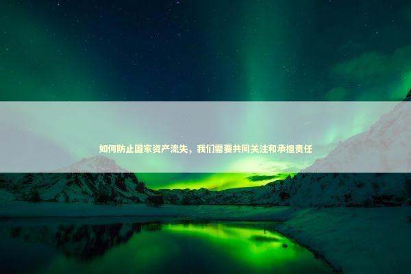 如何防止国家资产流失，我们需要共同关注和承担责任